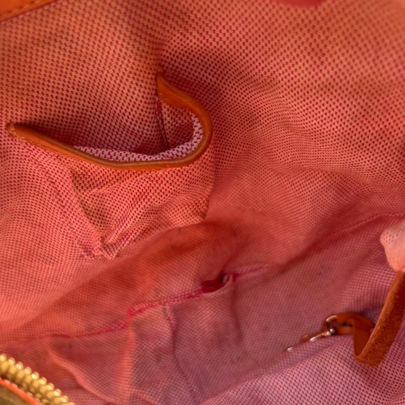 DOONEY & BOURKE RARE CANVAS CRESENT CIRCLE SHOULDER HOBO BAG SATCHEL-GREEN 🍉 - Picture 10 of 12